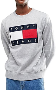 Tommy Hilfiger 汤米·希尔费格 Tommy Jeans 男士旗帜圆领卫衣 S码 到手￥211.74