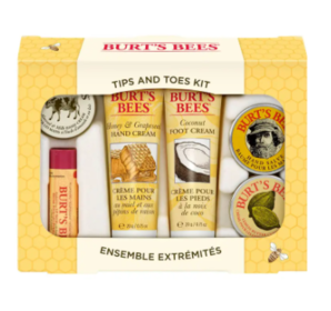 Burt's Bees Tips and Toes礼品套装（2件护手霜, 护足霜, 指缘角质膏, 护手膏和润唇膏）