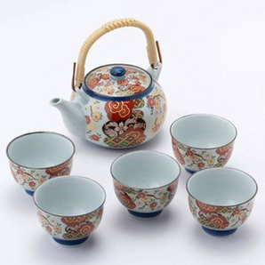 Saikaitoki 西海陶器 锦和平樱茶茶具套装（1茶壶+5茶杯） 直邮含税到手￥192.35