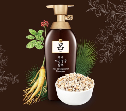 韩国进口ryo棕吕生发护发洗发水550ml3瓶