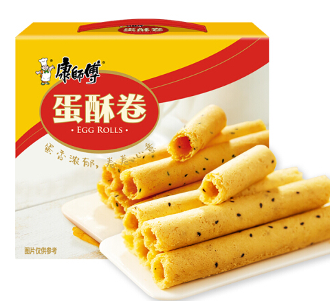 康师傅 蛋酥卷鸡蛋卷 芝麻味 216g