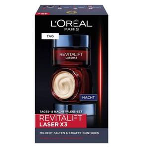 L'Oréal Paris 欧莱雅 Revit阿lift Laserx3 复颜光学紧致嫩肤去皱 日霜+晚霜套装 50ml 