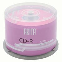 RITEK 铼德 CD-R光盘/刻录盘 52速700M 桶装50片