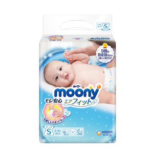 moony 畅透系列 婴儿纸尿裤 S84片
