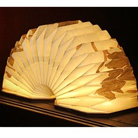中国国家博物馆 百花图卷风琴灯 艺术折叠灯 床头小夜灯