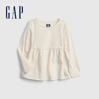 Gap 盖璞 女幼童纯棉荷叶边T恤