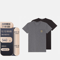 VERSACE 范思哲 男士T恤两件装 AU10193-A232741-A91M-6
