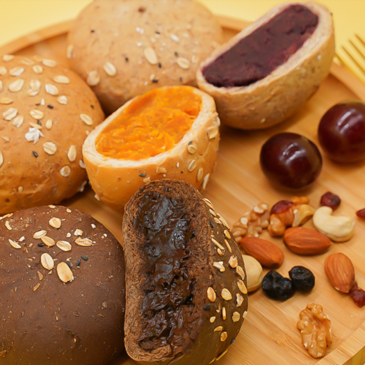 麦果岛全麦面包8个装500g欧包无糖代餐食品