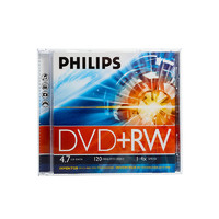 PHILIPS 飞利浦 DVD+RW  可擦写刻录光盘 1片
