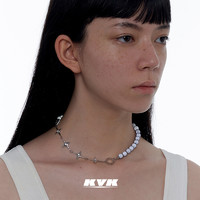 KVK 基础系列 十字闪光拼接项链 V90382341