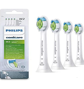Philips飞利浦 HX6064/10 钻石亮白型声波震动牙刷刷头4支装  到手约￥108.09
