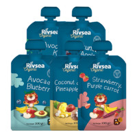 Rivsea 禾泱泱 宝宝辅食有机果泥 100g*5袋