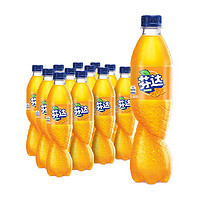 可口可乐 芬达 橙味汽水 碳酸饮料 500ml*12瓶