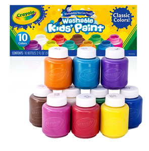 Crayola 绘儿乐 54-1205 可水洗颜料 10色套装