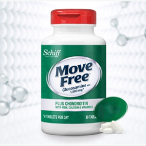 美国进口 维骨力MoveFree 高钙氨糖软骨素 80粒