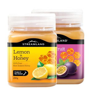 临期清仓 新溪岛 Streamland 柠檬/百香果 纯天然蜂蜜 250g