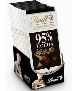 Lindt 瑞士莲 95％可可 特级黑巧克力80g*12排  240.52元含税直邮