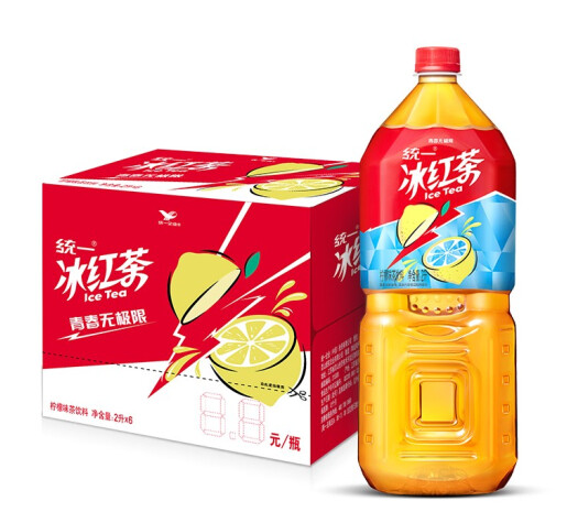 统一冰红茶2l6瓶整箱装