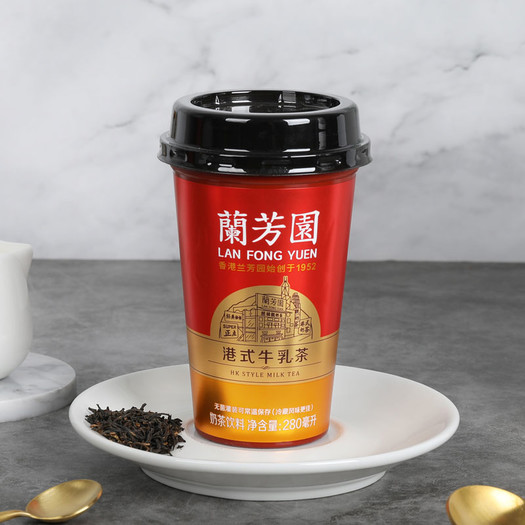 丝袜奶茶的创始者兰芳园正宗港式牛乳茶280ml6杯