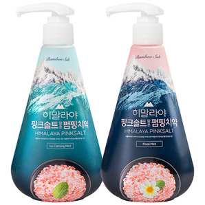 韩国原装进口 LG 竹盐 喜马拉雅粉盐派缤牙膏 285g*2瓶