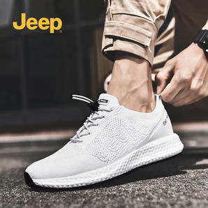 jeep 男士夏季透气运动鞋