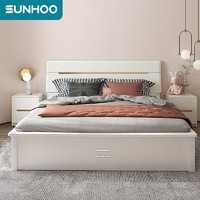 SUNHOO 双虎 现代简约高箱储物床 高箱单床1.5m
