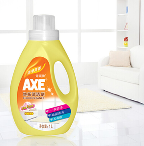 光亮快干！AXE 斧头 地板清洁剂 1L 柠檬清香