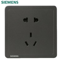 SIEMENS 西门子 致典系列 五孔插座 黑灰色