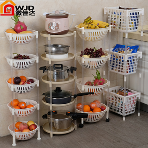 微佳达 厨房置物架多层 蔬菜水果菜篮子