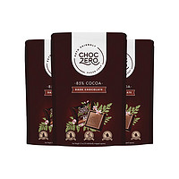 ChocZero 无蔗糖85%黑巧克力 100g*3袋