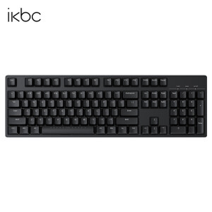 12点开始！ikbc C104 104键 有线机械键盘 正刻 黑色 Cherry红轴 无光