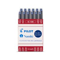 PILOT 百乐 IC-100 钢笔墨胆 蓝黑色 12支/盒