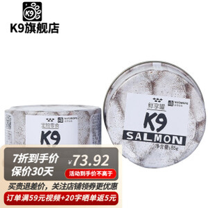 PLUS会员：k9 Natural K9 猫罐头 三文鱼+鸡肉丝+南瓜 85g*6