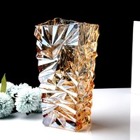 Flavinmci 弗莱文茨 玻璃透明花瓶摆件 冰裂