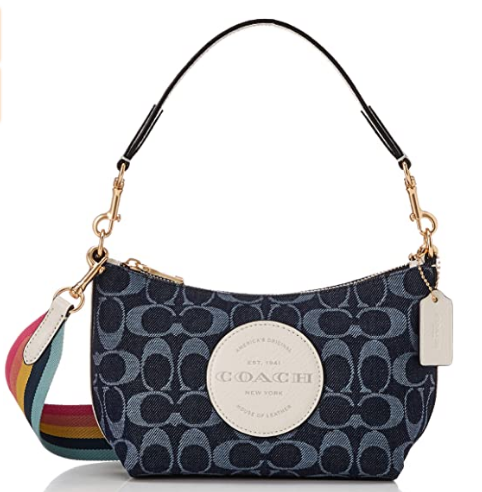 coach蔻驰dempsey系列丹宁色腋下包半月包到手价￥104225