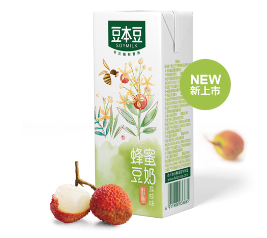 soymilk豆本豆唯甄蜂蜜豆奶250ml24盒