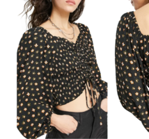 TOPSHOP Retro Floral Print Crop Top 女士高腰上衣