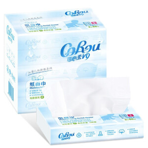 CoRou 可心柔 婴儿纸巾 3层60抽5包（130*180mm）