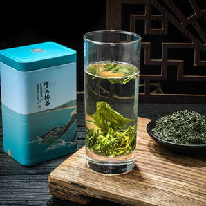 青岛崂山 22年新茶 雨前一级 云雾绿茶 250g*2罐 绿茶核心产区