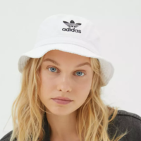 adidas Originals三叶草 Soft Denim Bucket Hat渔夫帽