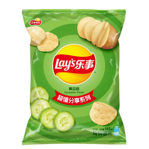 PLUS会员：Lay's 乐事 超值分享系列 马铃薯片 黄瓜味 135g