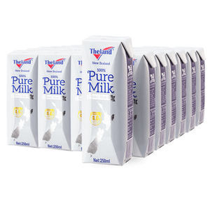 新西兰原装进口 纽仕兰 4.0g乳蛋白全脂纯牛奶 250ml*24盒
