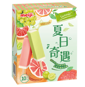 meiji明治芝芝西柚芝芝葡萄雪糕46g10支