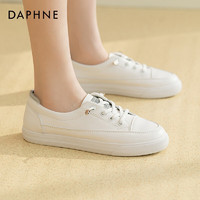 DAPHNE 达芙妮 女士一脚蹬小白鞋