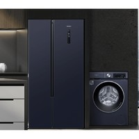 SIEMENS 西门子 K65L56SMEC+WN54A1X12W 洗烘一体 冰洗套装 502升