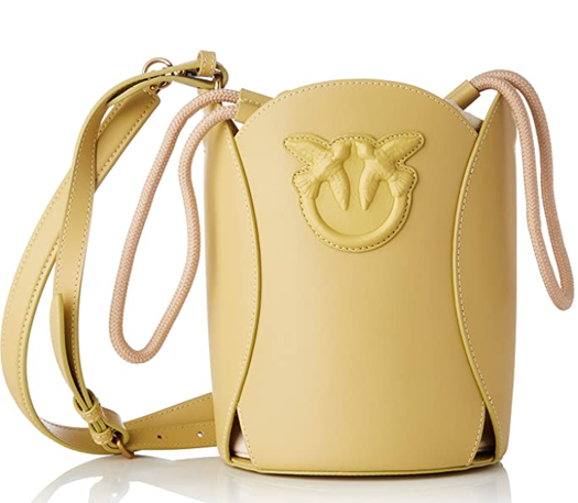 pinko品高 奶黄色飞鸟手提袋水桶包  到手约￥1024.19