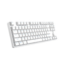 Dareu 达尔优 DK100 87键 有线机械键盘 白色 达尔优茶轴 无光