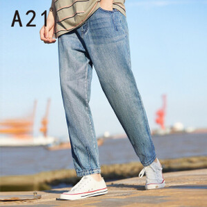 A21 男士牛仔裤 F412126006