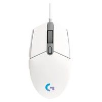 logitech 罗技 G102 二代 有线游戏鼠标 白色