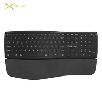 DeLUX 多彩 GM908 人体工学无线键盘